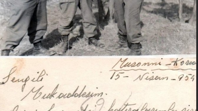 1954 Kore'deki Türk Askerin Eşine Yolladığı Bu Fotograf ve Notla İlgili Düsuncelerinizi Yazar mısınız?