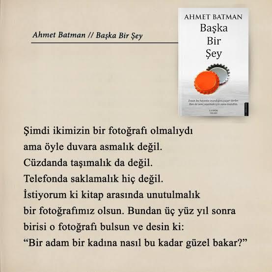 Kitaplardan sevdiğiniz bir alıntı yazar mısınız?