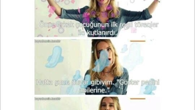 Erkekler regl olsaydı ortaya nasıl muhabbetler çıkardı?😂?