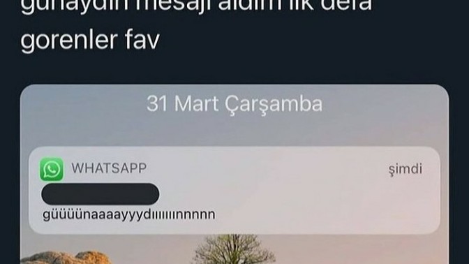 Böyle samimi olan günaydın mesajlarına hasret kaldınız mı siz de?