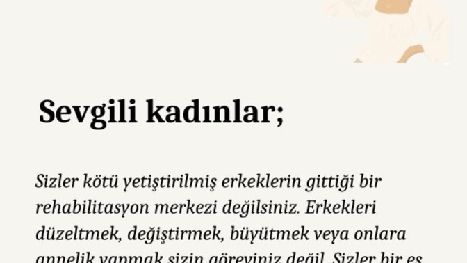 SEVGİLİ kadınlar okur musunuz?