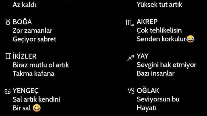 Burçlar şu sıralar nasıllar?