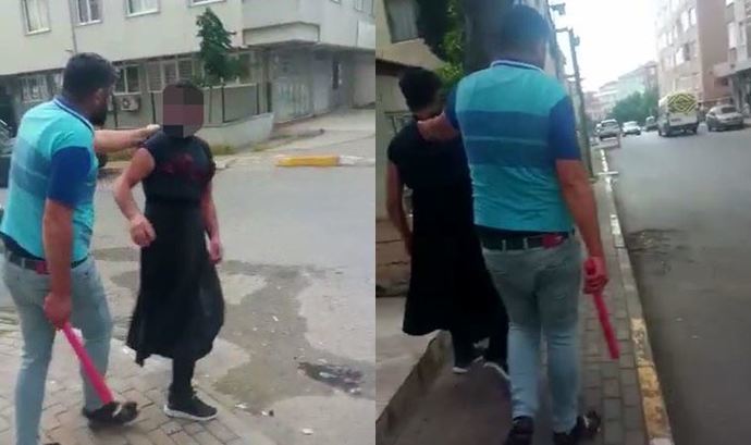 Eşini taciz ettiğini iddia ettiği kişiyi sokakta kadın kıyafetiyle gezdirdi. Sizce taciz olaylarının sonu ne zaman gelir?