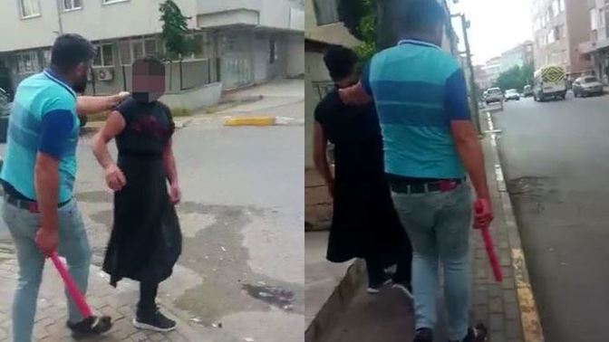Eşini taciz ettiğini iddia ettiği kişiyi sokakta kadın kıyafetiyle gezdirdi. Sizce taciz olaylarının sonu ne zaman gelir?