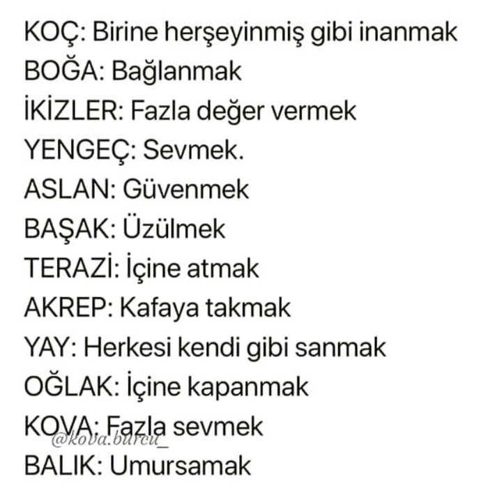 Burcuna göre yaptığın en büyük hata neymiş?