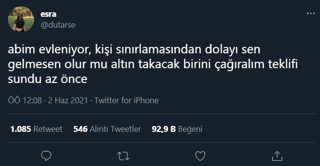Abiniz sen düğüne gelme de, altın takacak biri gelsin dese ne yaparsınız?