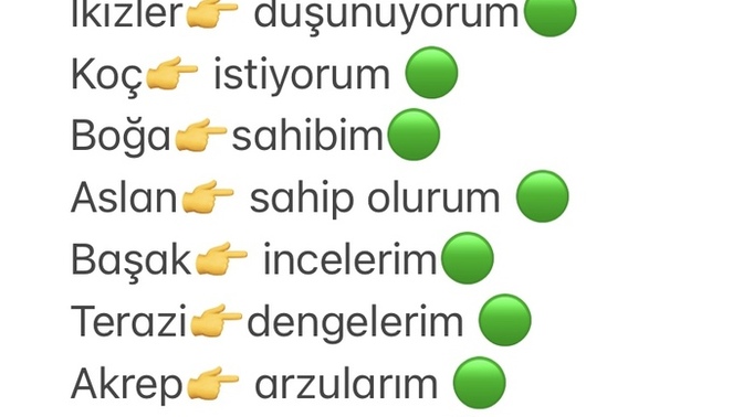 Burcunuza göre kalıplaşmış kelimeniz nedir?