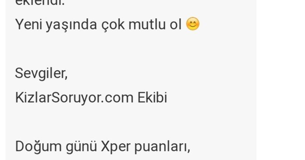 Doğum Günümü Kutladığınız Için Teşekkür Ederim