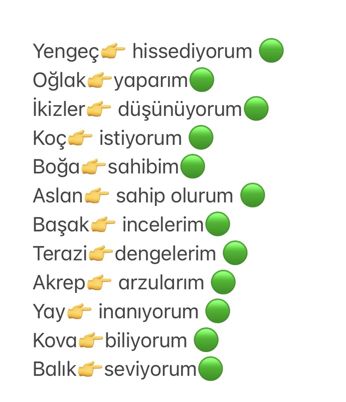 Burcunuza göre kalıplaşmış kelimeniz nedir?