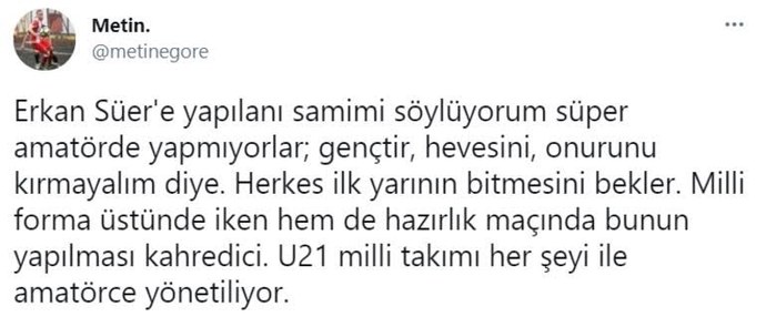 Tolunay Kafkas hatasından dolayı Erkan Süeri devre bitmeden anında oyundan aldı, sporcularımıza böyle mi sahip çıkacağız?
