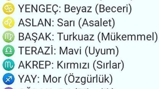 Acaba senin rengin nedir ve anlami nasildir?