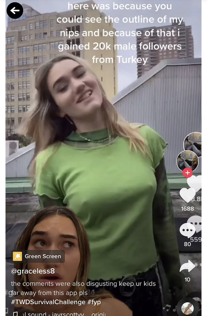 Amerika’daki Dam ın birini meme ucu görünüyor diye 20k Türk erkeği takibe almış? Ne düşünüyorsunuz?