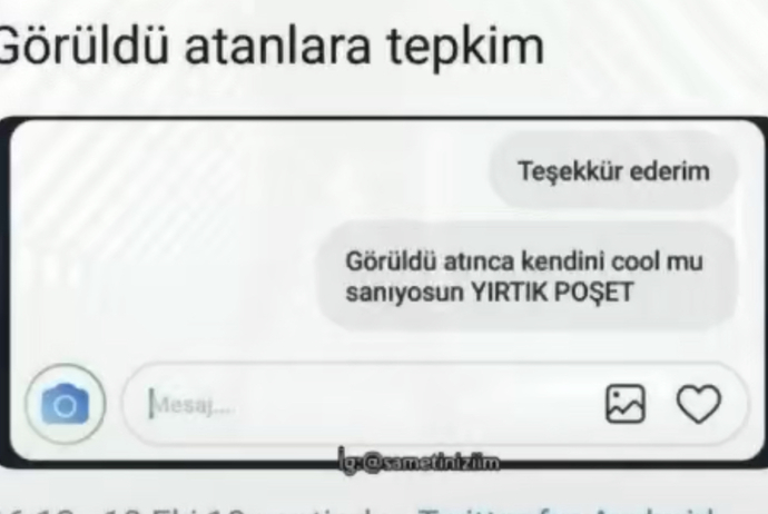 Sebepsizce çekip gitmek ve görüldü atmak?