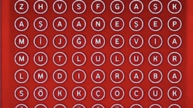 Sen hangi ilk üç kelimeyi gördün?