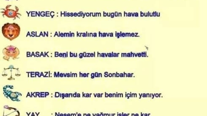 Yaz aylarında kışı yaşıyoruz resmen, peki burçlarda havalar ne durumda?