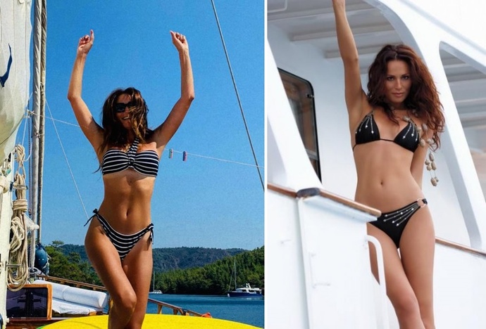 40 yaşındaki Güzide Duranın fiziği genç kızları ağlattı, ünlülerin böyle fit görünmesi sadece paraya mı bağlı?