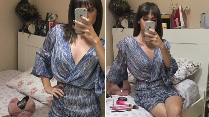 Sevgilimin ailesi ile tanışmaya bunu giysem olur mu, açık mı?