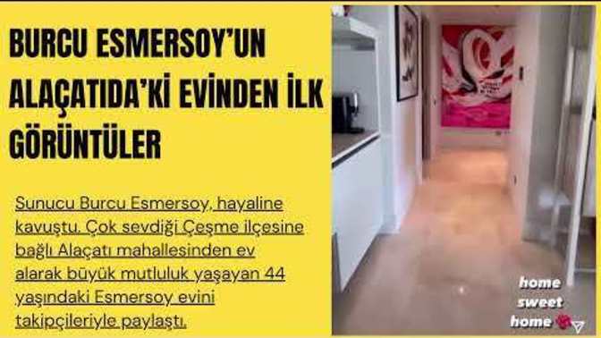 Burcu Esmersoy Alaçatı'daki evinin görüntülerini paylaştı. Sizce güzel mi?