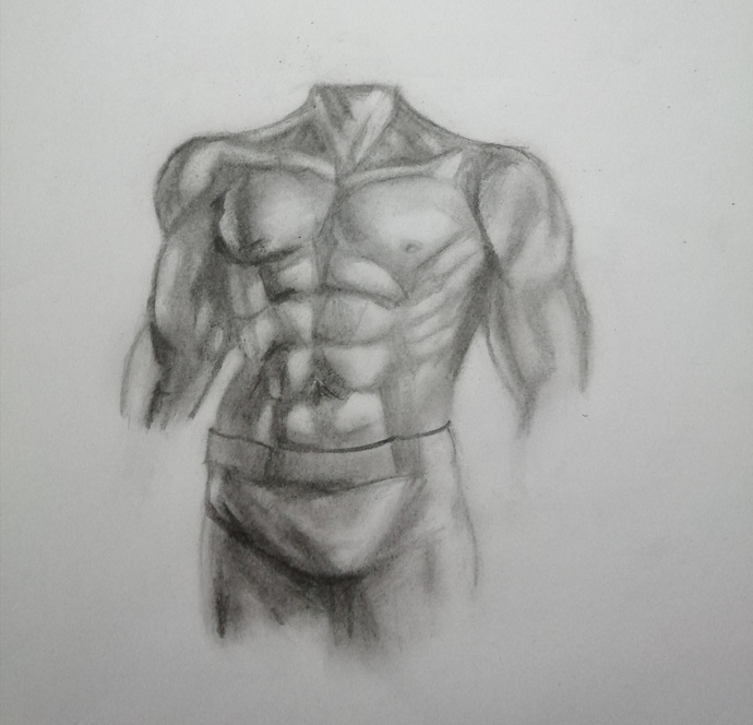 Erkek anatomisi çizimim güzel mi?