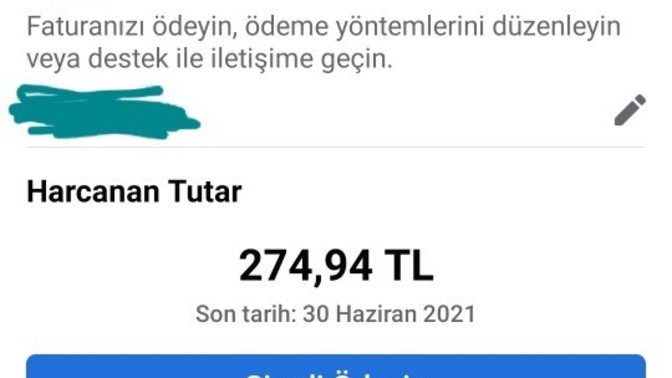 Facebook reklam borcu ödenmezse ne olur?