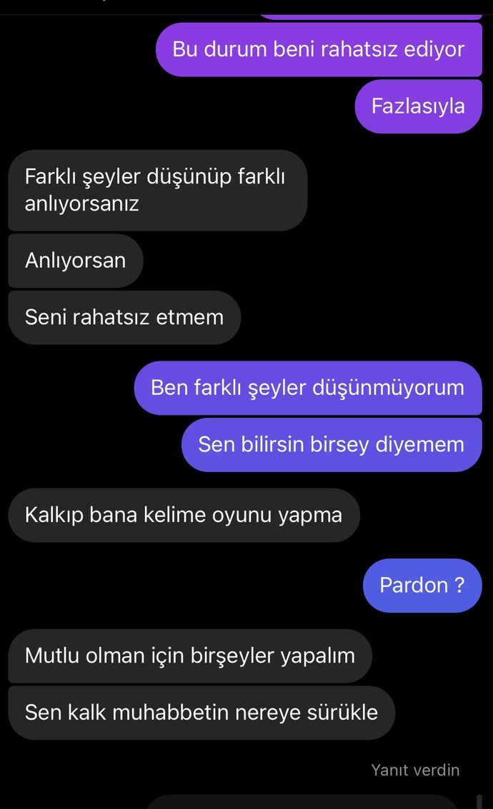 1 haftadır konuşuyoruz mesajlardan ne anlaşılıyor?