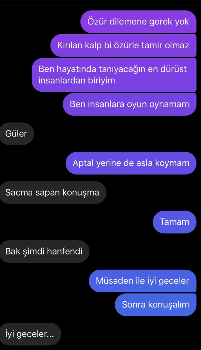 1 haftadır konuşuyoruz mesajlardan ne anlaşılıyor?