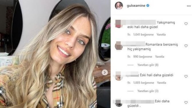 Amine Gülşe imaj değiştirdi! Hayranları beğenmedi. Sence nasıl olmuş?