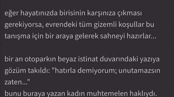 Sende iz bırakan cümleler nelerdir?
