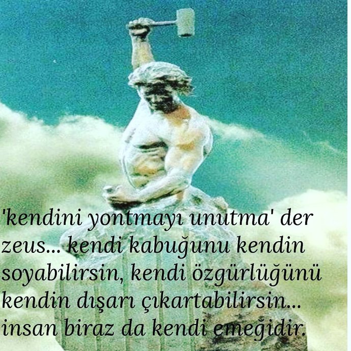 kendini yontan adam