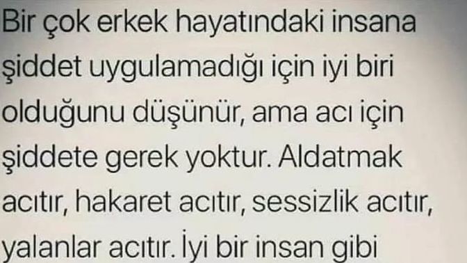 Şiddet uygulamayan insanlar sizce iyi insanlar mı?