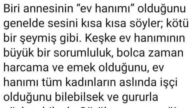 Kadınların "ev hanımı " olması utanılacak bir durum mu?