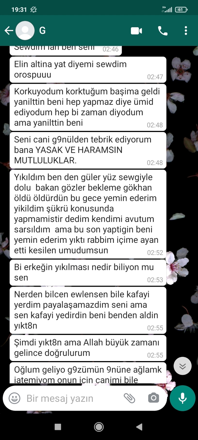 Hayatımda birinin olduğunu anlayan eski esimin soyledikleri?