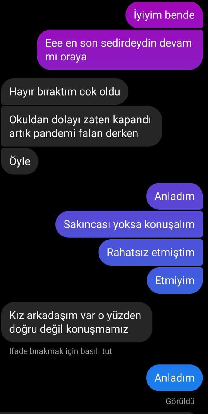 Ben mi çok fazla anlam yükledim?