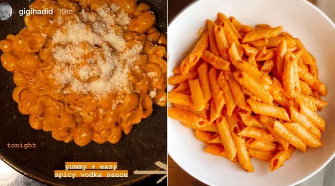Gigi Hadid makarnasını denediniz mi🍝?
