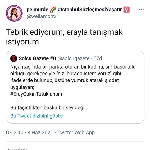 Neşe Nur Akkaya’ya yapılan saldırıyı kınıyoruz ?