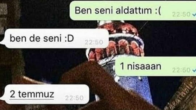 Şaka olsun diye sizi aldattığını söyleyen sevgiliye ne tepki verirsiniz?