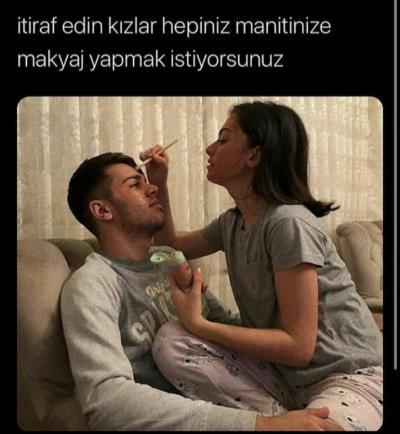 Sevgilinize makyaj yapar mısınız?
