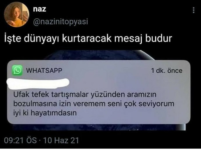 Sizinde böyle güzel mesajlara ihtiyacınız var mı?