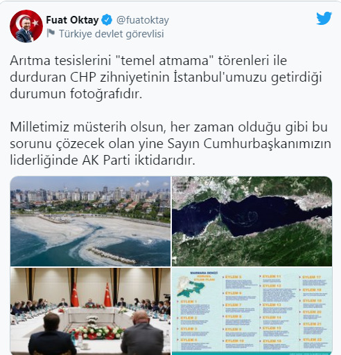 Fuat Oktay müsilajın nedenini:CHP zihniyeti dedi. Siz bu konuda ne düşünüyorsunuz?