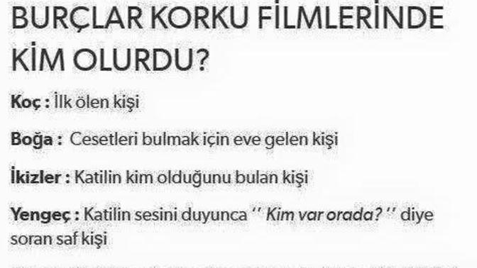 Burçlar korku filminde kim olurdu, siz kim olurdunuz?