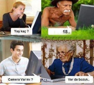 Sanalda tanıştığın çirkin çıkınca ne yapıyorsun?