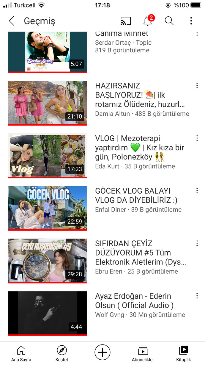 YouTube'da en çok neler izliyorsunuz?