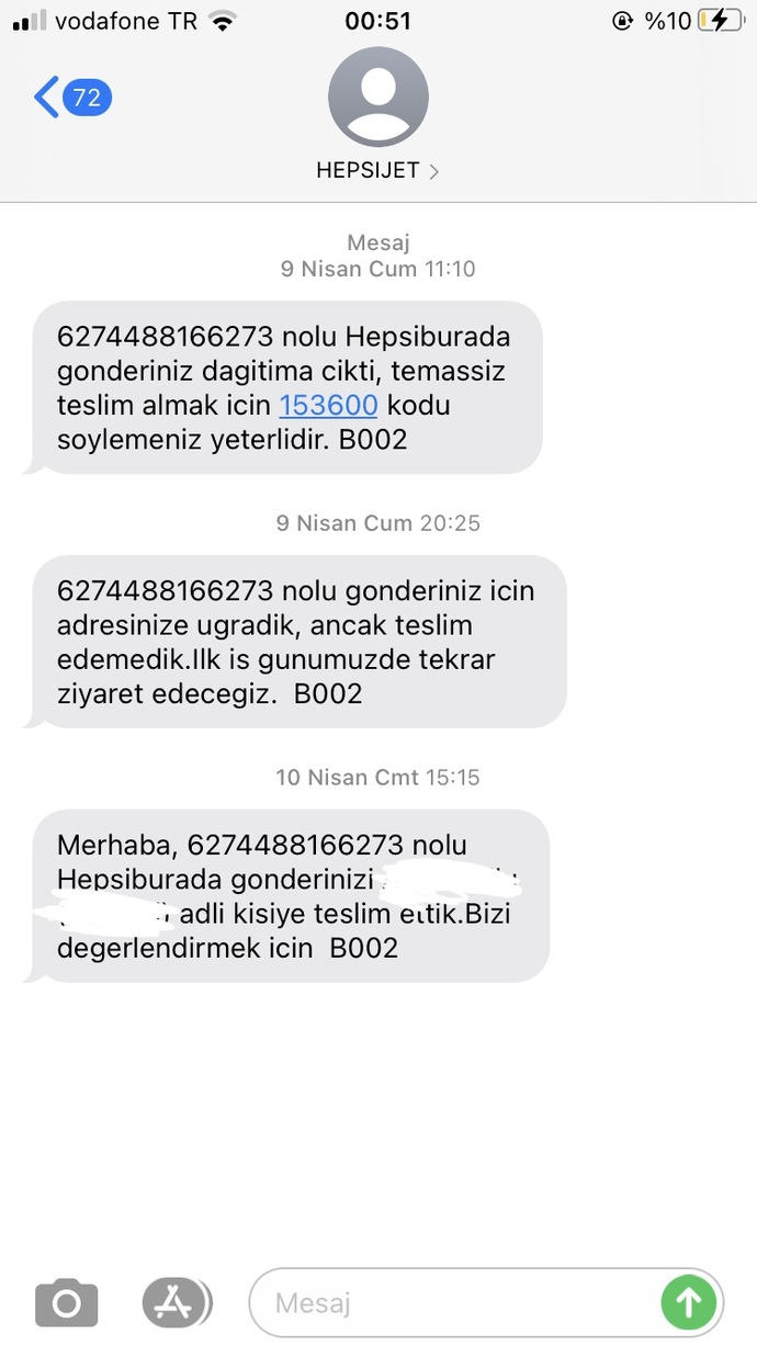Genelde onlar iptal ediyor shshsf