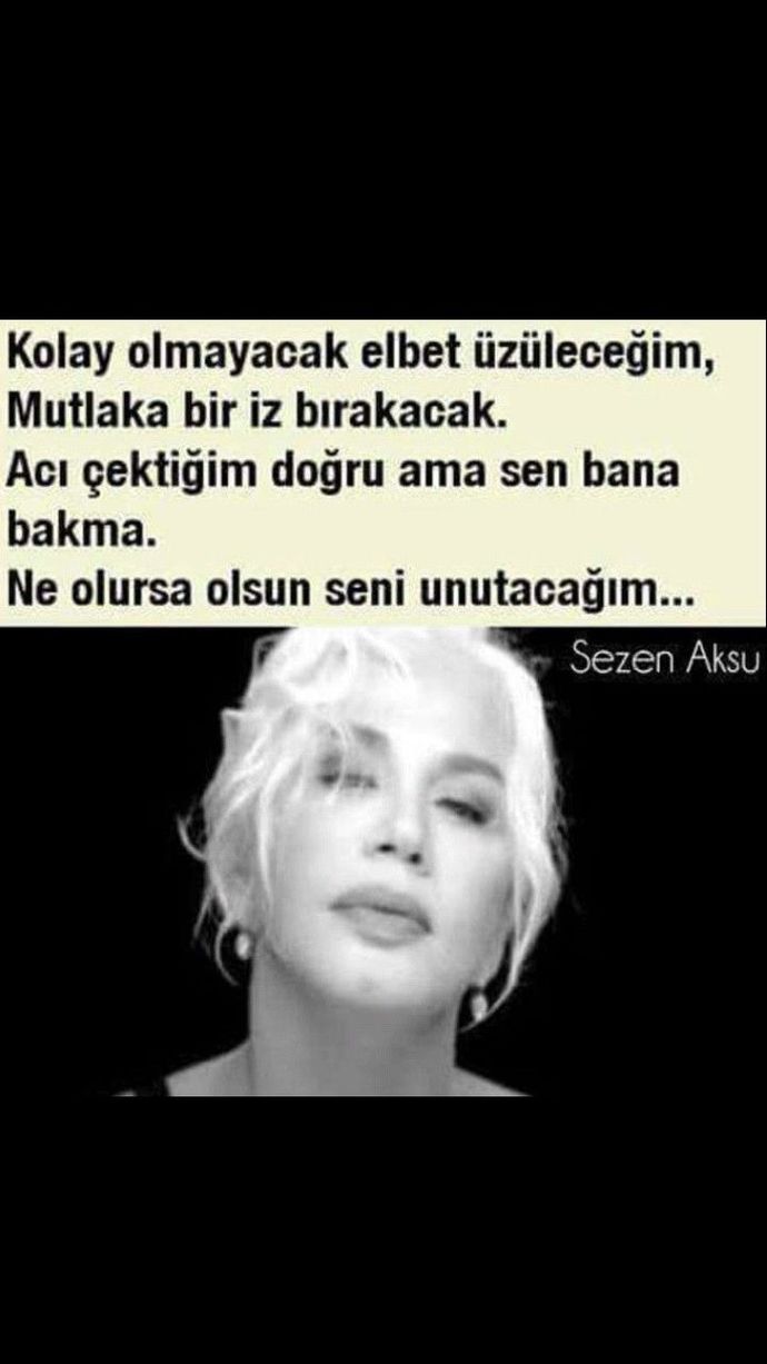 En Sezen Aksu sözünüz ne?