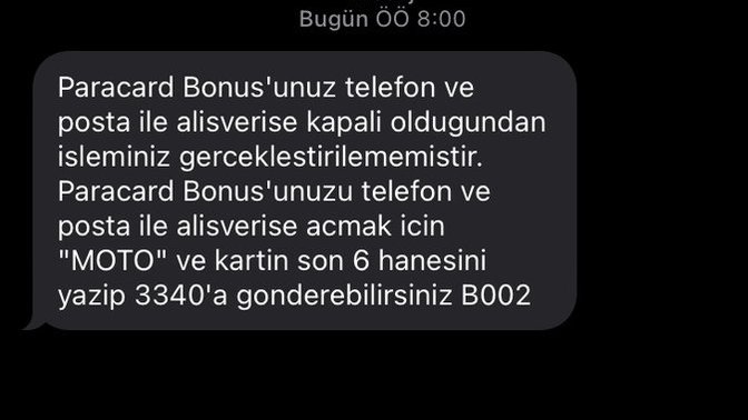 Kartı alışverişe nasıl açarım?