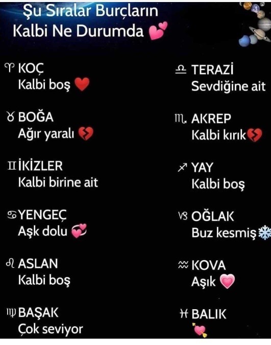 Şu sıralar burçların kalbi ne durumda?
