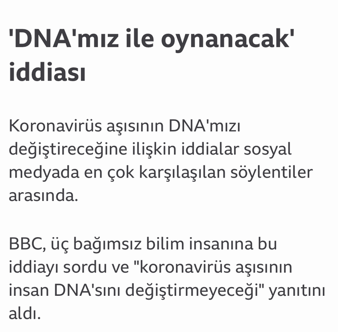Covid19 bulaşmasın diye vurulduğumuz aşılara dedikodu bulaştığının farkında mısınız? :)