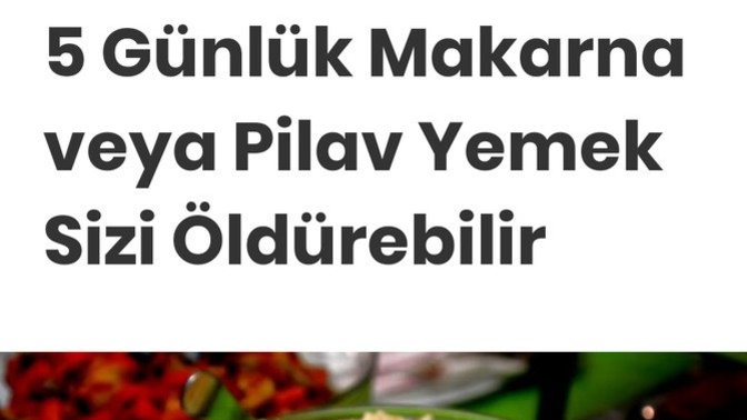 Bozuk makarna yedim gerçekten ölümcül mü?