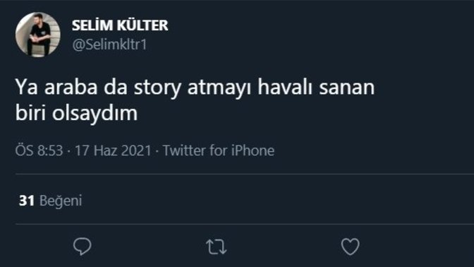 Araba sürerken story atar mısın?