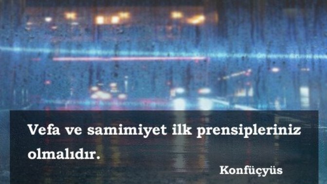 En önemli prensibiniz/prensipleriniz nedir /nelerdir?